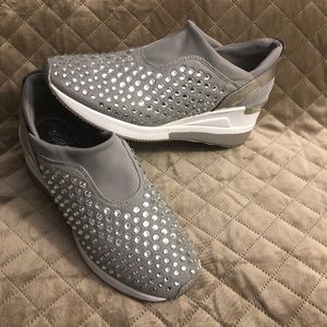 MICHAEL KORS ACE CRYSTAL ENCRUSTED TRAINER. BLING!